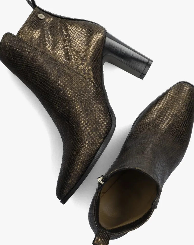 NOTRE-V bronzen enkellaarsjes 4838>DAMES Enkellaarsjes