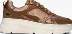 OMODA bronzen lage sneakers jana>DAMES Sneakers