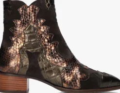 PERTINI bronzen enkellaarsjes 32709>DAMES Enkellaarsjes