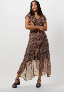 AAIKO e midi jurk esmee oriental vis 520>DAMES Jurken