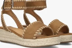 bruine ayana sandalen met hak 0047-58