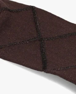 bruine becksondergaard sokken diamond glitter sock