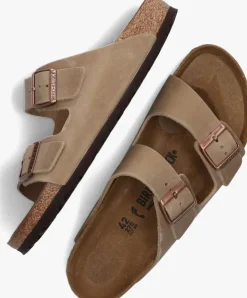 bruine birkenstock slippers arizona bs