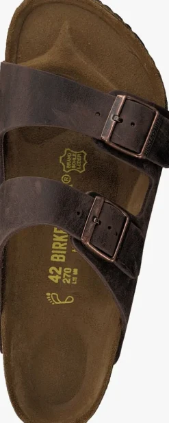 bruine birkenstock slippers arizona heren