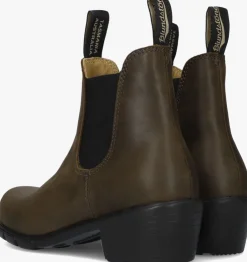 bruine blundstone chelsea boots women's heel