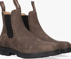 bruine blundstone chelsea boots women's high top