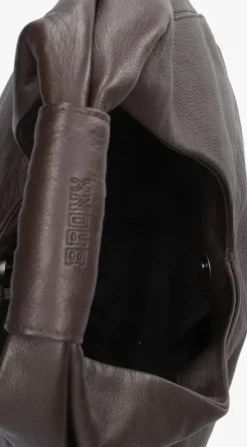 bruine bronx handtas puff-y 21034