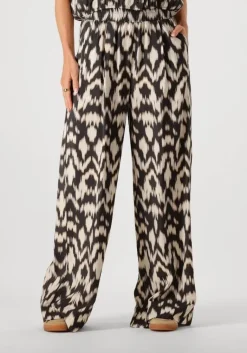 BY-BAR e wijde broek benji brown batik pants>DAMES Co-Ord Sets|Broeken