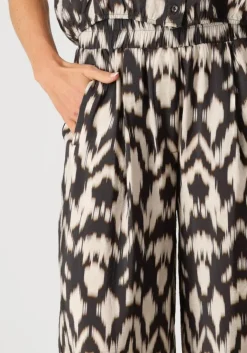 BY-BAR e wijde broek benji brown batik pants><noscript><img width=