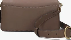 bruine coach schoudertas tabby 26