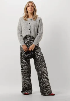 bruine co'couture straight leg jeans leo denim panel pant