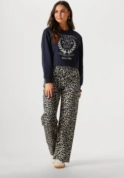 COLOURFUL REBEL e straight leg jeans tinsley leopard denim worker pants><noscript><img width=
