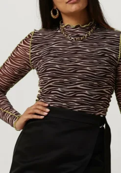 COLOURFUL REBEL e top neyo zebra overklock mesh turtleneck top><noscript><img width=