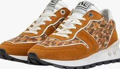 bruine floris van bommel lage sneakers sfw-10115