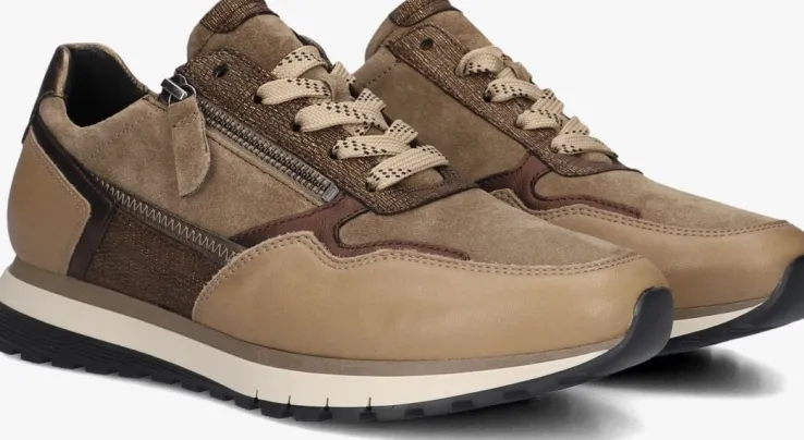 bruine gabor lage sneakers 378