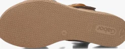 bruine gabor platte sandalen 550.2