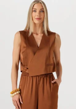 bruine gestuz gilet gzjessie waistcoat