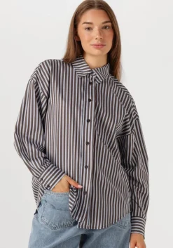 HAUTE L'AMITIÉ e haute l'amitié blouses melvin stripe twist bow shirt><noscript><img width=