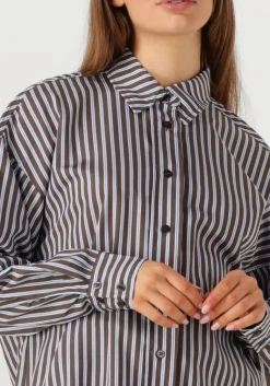 HAUTE L'AMITIÉ e haute l'amitié blouses melvin stripe twist bow shirt><noscript><img width=