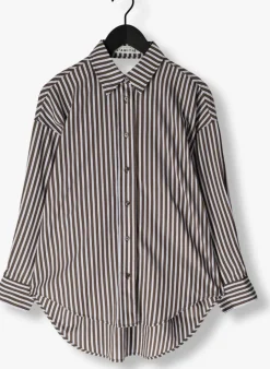 HAUTE L'AMITIÉ e haute l'amitié blouses melvin stripe twist bow shirt><noscript><img width=