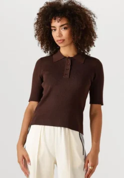 HAUTE L'AMITIÉ e haute l'amitié t-shirt piccolo ss polo rib knit>DAMES Tops & T-Shirts