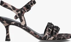 bruine kennel & schmenger sandalen met hak 76600