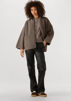 bruine knit-ted teddy jas joko