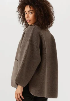 bruine knit-ted teddy jas joko