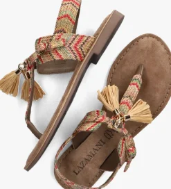 bruine lazamani sandalen 75.119