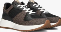 bruine michael kors lage sneakers jaime trainer
