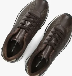 bruine michael kors lage sneakers rhodes trainer