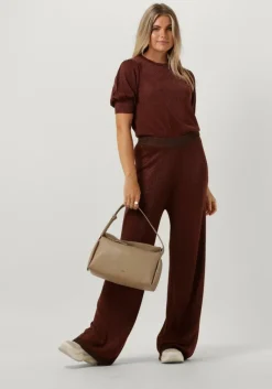 MINUS e wijde broek allie high waisted wide leg metallic knit pant>DAMES Co-Ord Sets|Broeken