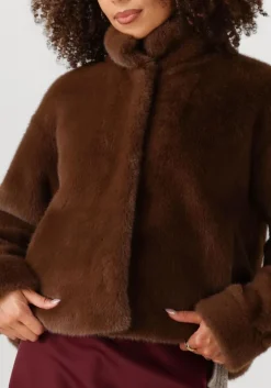 bruine moves faux fur jas kara jacket 4471