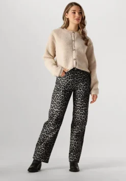 NEO NOIR e lange broeken simona leopard pants>DAMES Broeken