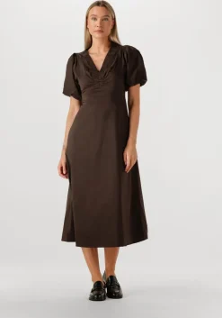 NEO NOIR e maxi jurk illana poplin dress>DAMES Jurken
