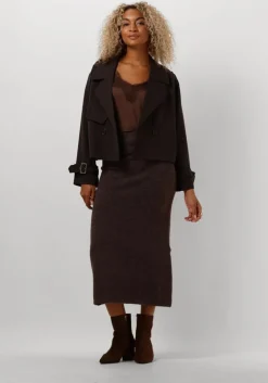 bruine neo noir midirok ashanti knit skirt