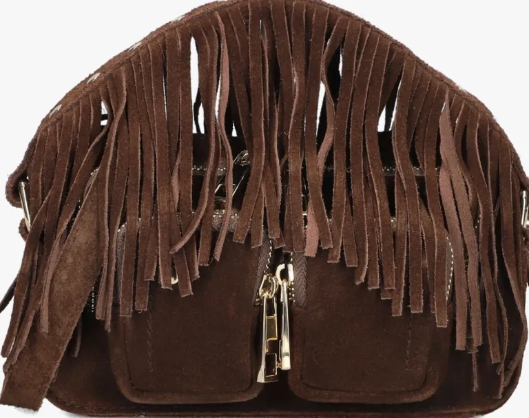 NÚNOO e núnoo schoudertas helena fringe suède>DAMES Schoudertassen
