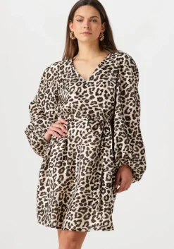 bruine notre-v mini jurk nv-france