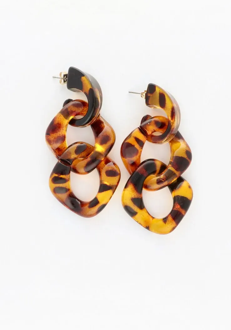 bruine notre-v oorbellen x bo - jules earrings