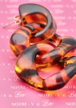 bruine notre-v oorbellen x bo - jules earrings