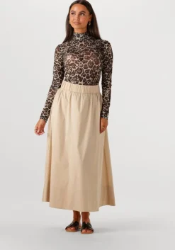 bruine notre-v t-shirt nv-ginny leo mesh top