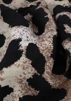 bruine object midi jurk leonora l/s wrap midi dress