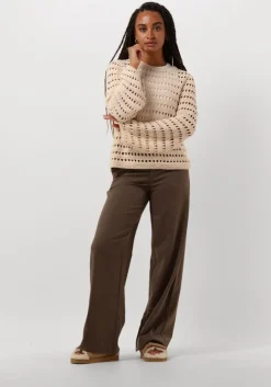 bruine object pantalon objlisa wide pant