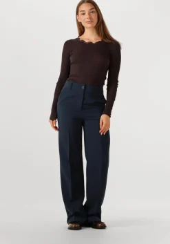 bruine rosemunde top babette silk t-shirt lace