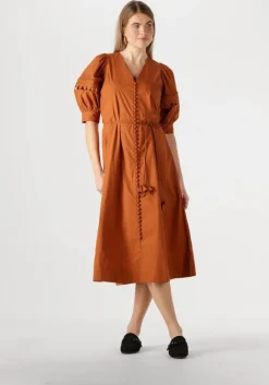 SCARLETT POPPIES e midi jurk fleuretta midi dress>DAMES Jurken