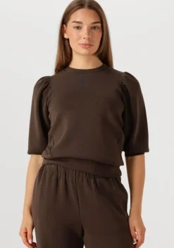 bruine selected femme t-shirt slftenny 3/4 sweat top