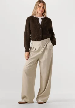 bruine selected femme vest slflulu ls knit short cardigan