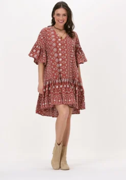 bruine silvian heach mini jurk medicham