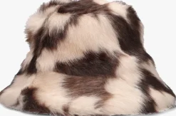 bruine stand studio hoed wera bucket hat