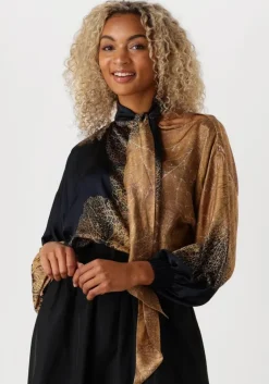 SUMMUM e blouses bow tie top border print>DAMES Blouses